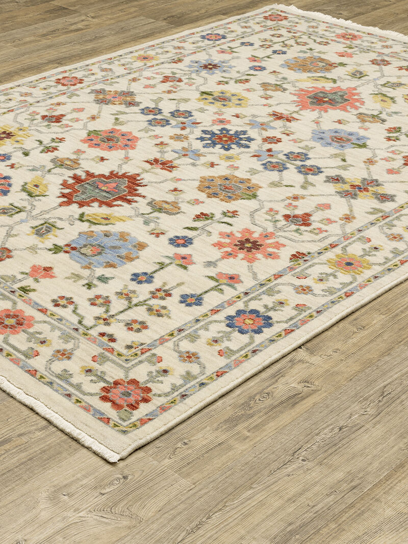Lucca 3'3" x 5' Ivory Rug