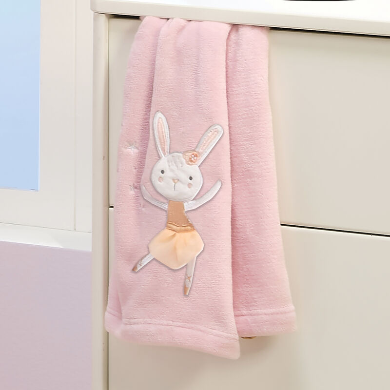 Bedtime Originals Tiny Dancer Baby Blanket - Pink, Animals, Celestial, Rabbit