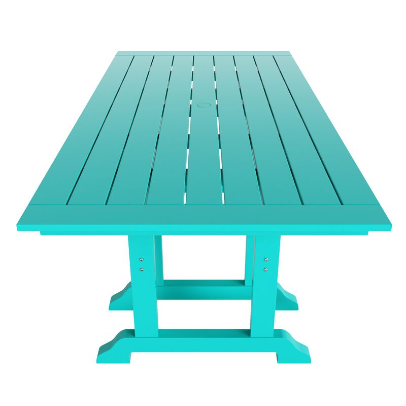 WestinTrends 7-Piece HDPE Outdoor Dining Patio Table and Chairs Set