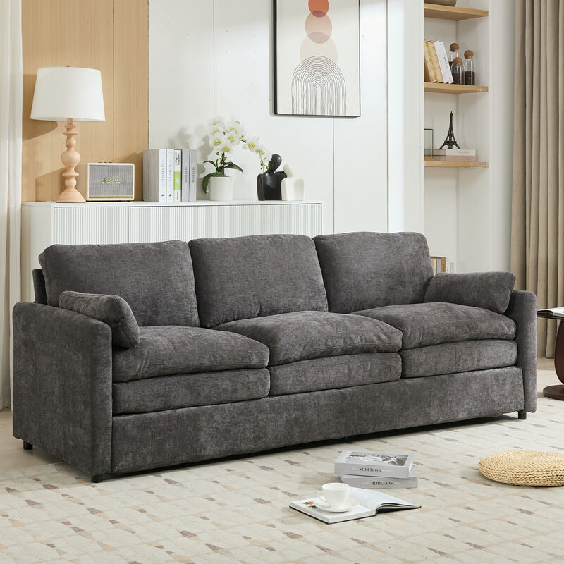Merax Modern Chenille 3-seater Sofa Couch for Living Room