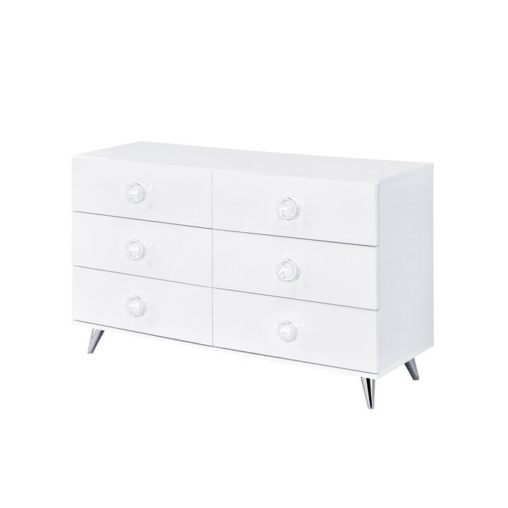 ACME Perse Dresser, White Finish