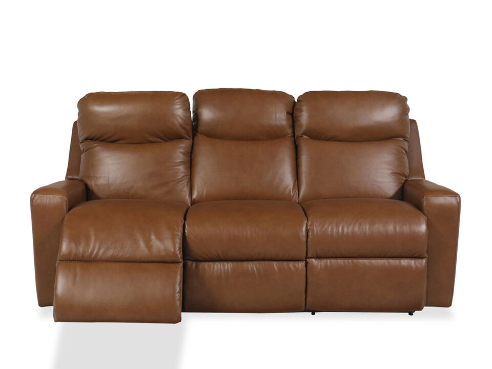 Brown power reclining La-Z-Boy couch