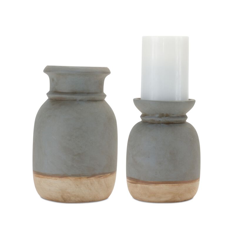 Set of 2 Candle Holders for Elegant Home Décor and Ambient Lighting
