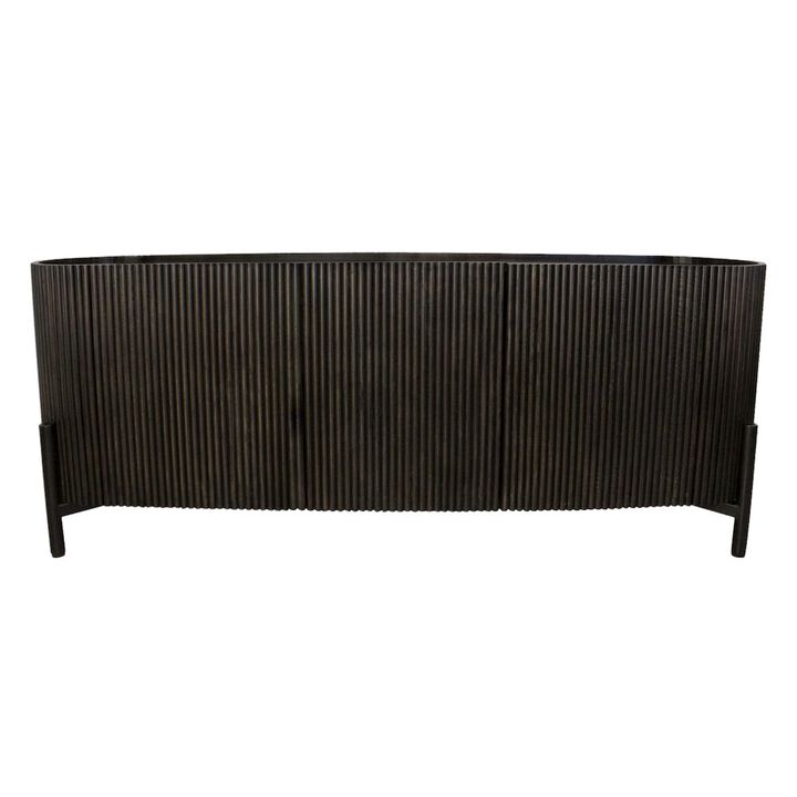 Alex Hamilton Odin 3-Door Sideboard in Charred Ember Finish on Mango Wood