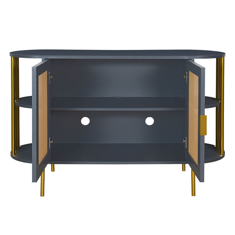 Merax 2-Door Elegant Curved Sideboard Cabinet