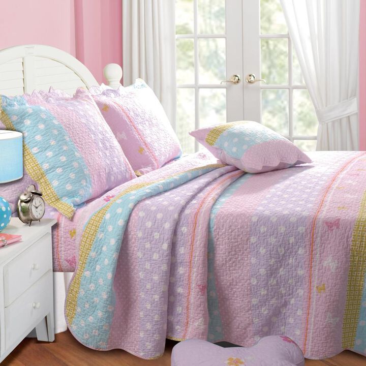 Greenland Home Fashion Polka Dot Stripe Sham - Standard 20x26", Multi