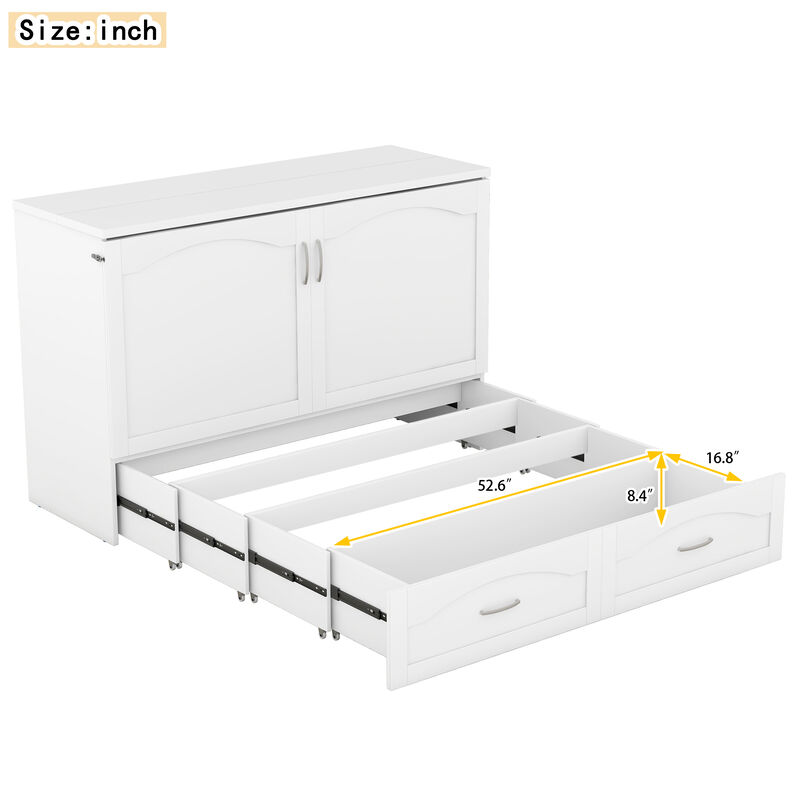 Merax Murphy Bed with Sockets and USB Ports
