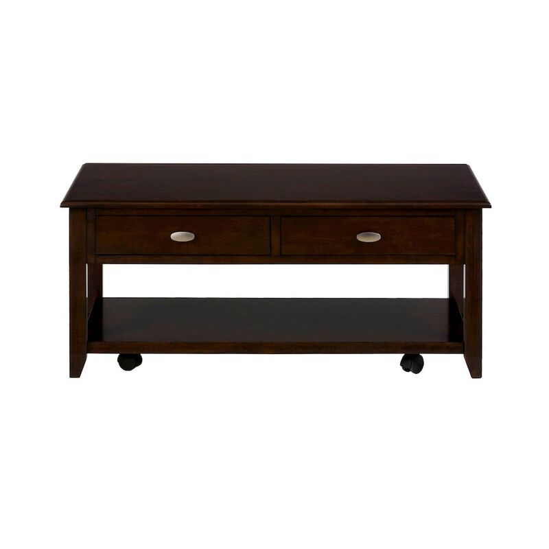 Jofran Merlot Warm Contemporary 44 Coffee Table