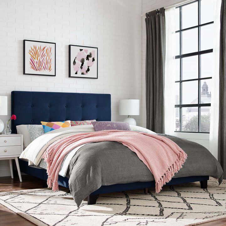 Modway - Melanie King Tufted Button Upholstered Performance Velvet Platform Bed