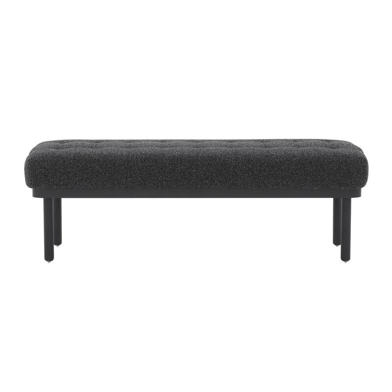 Belen Kox Elegant Boucle Midcentury Bench, Belen Kox