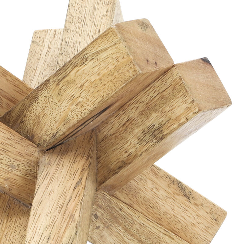 Light Brown 6"x6" Wood Jack