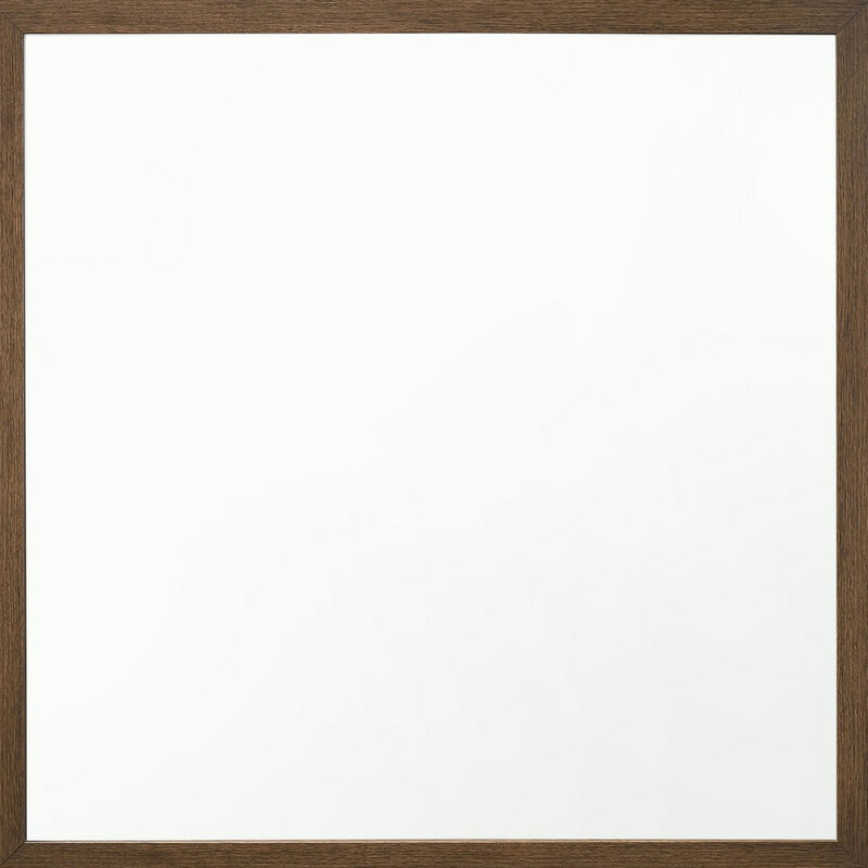 Transitional Style Wooden Frame Mirror with Grain Details, Brown-Benzara