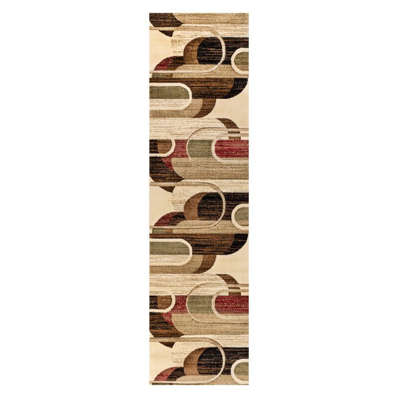 Tamara Retro Abstract Arches Area Rug