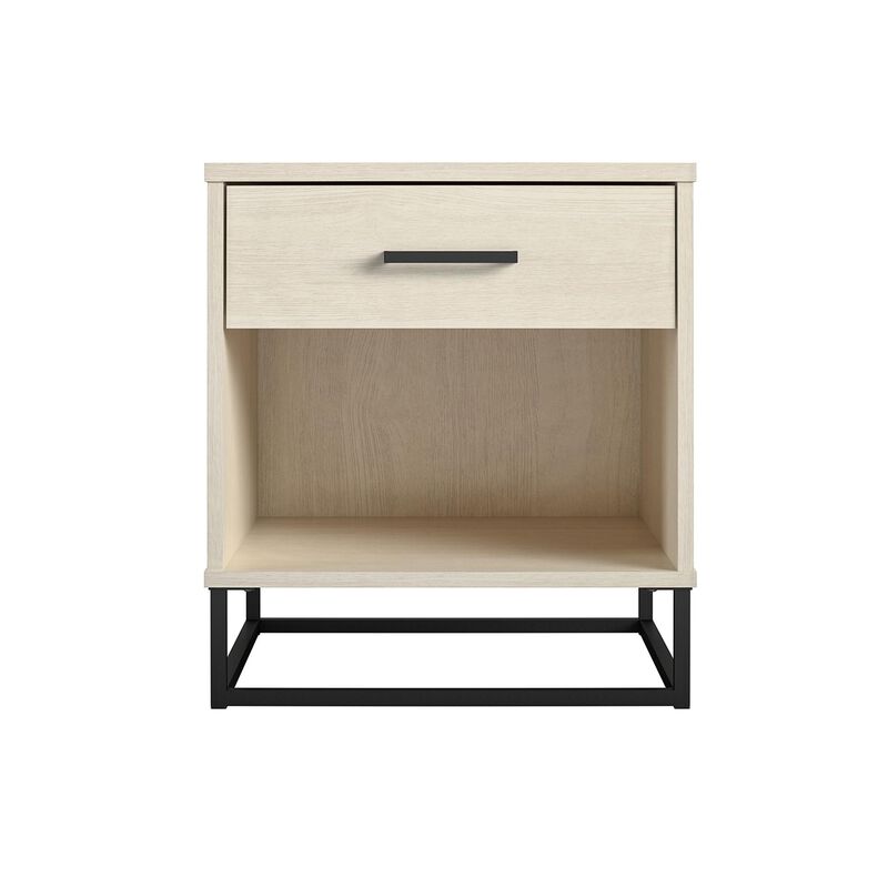 Novogratz Kelly Nightstand, Ivory Oak