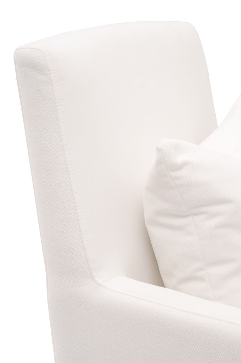 Slipcover Arm Chair with Casters