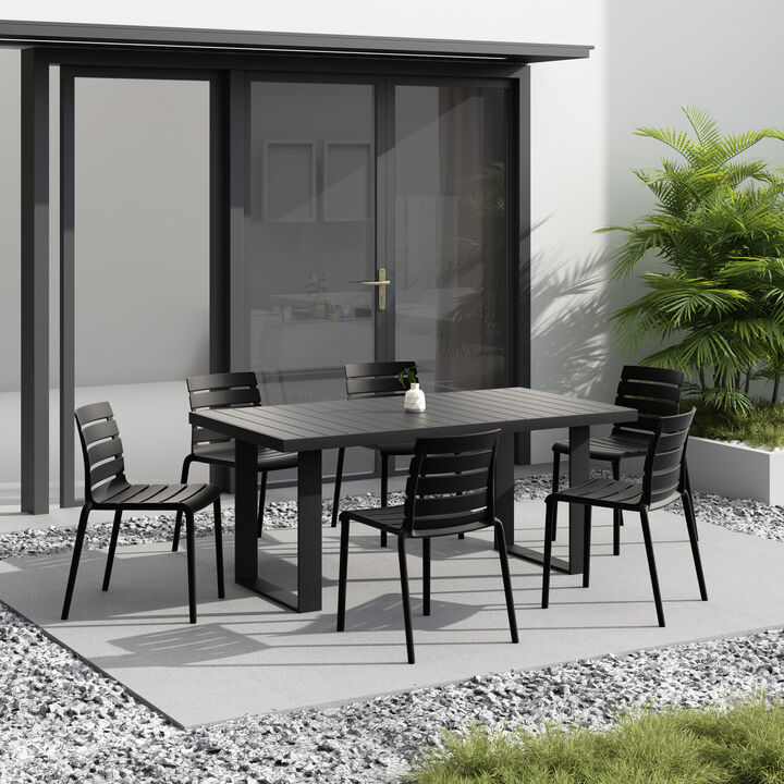 STACKABLE OUTDOOR & INDOOR  RYLAN CHAIR (Set of 2)