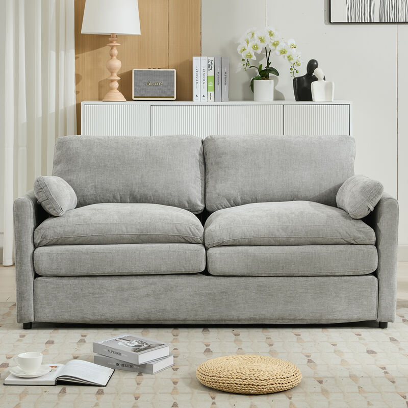 Merax Upholstered Loveseat Sofa for Living Room