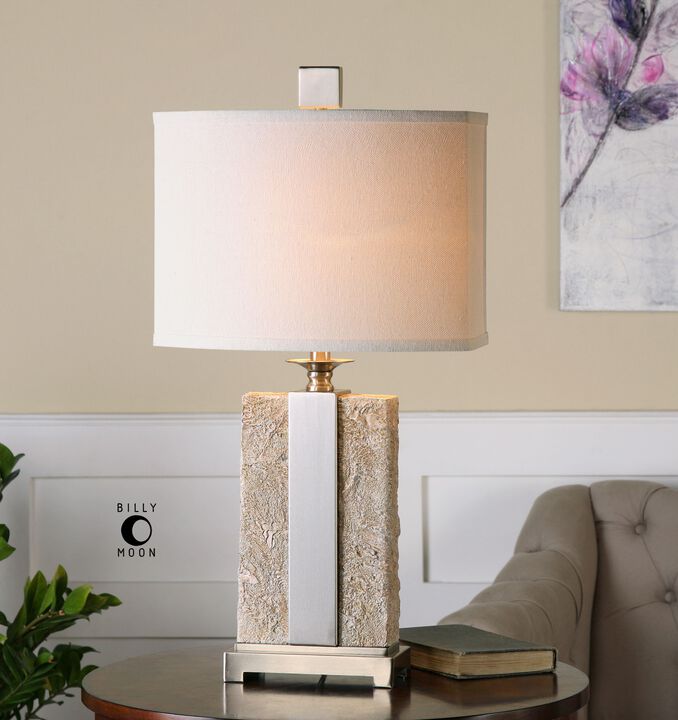 Uttermost Bonea Stone Ivory Table Lamp