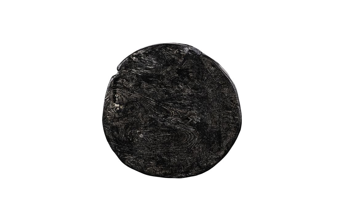 Black Wash Round Stool