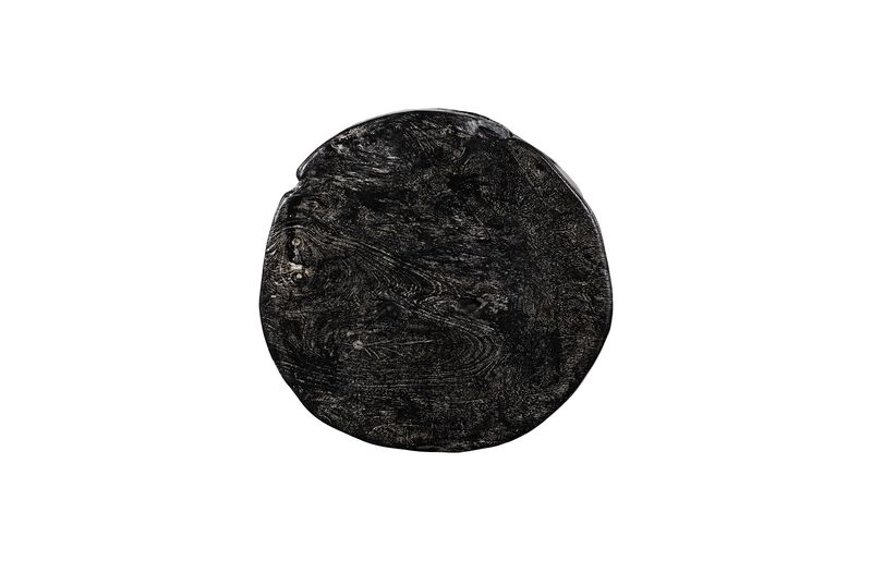 Black Wash Round Stool