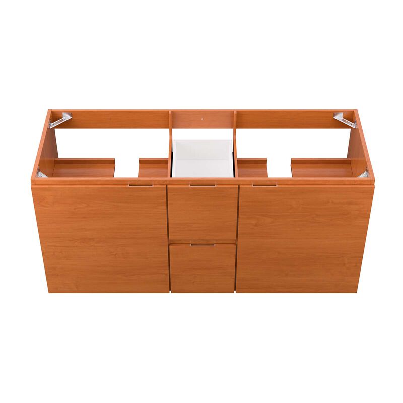 Scenic 48" Double Wall-Mount Bathroom Vanity Cabinet
