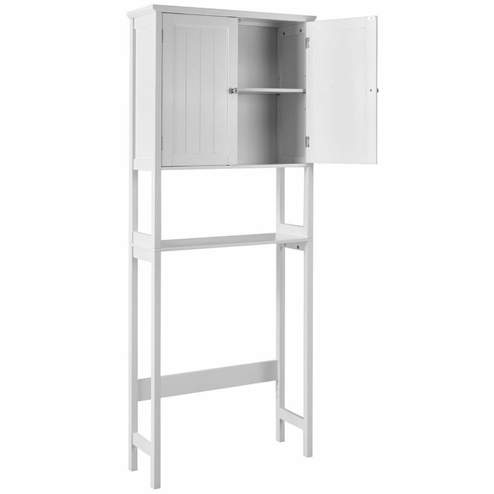 Costway Bathroom  Over The Toilet Storage Cabinet   with Adjustable Shelf Costway Bathroom  Over The Toilet Storage Cabinet   with Adjustable Shelf