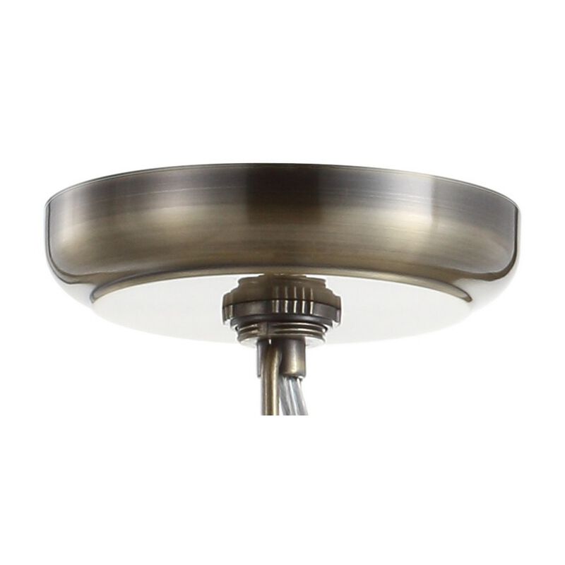 Regina Crystal/Metal Empire LED Pendant