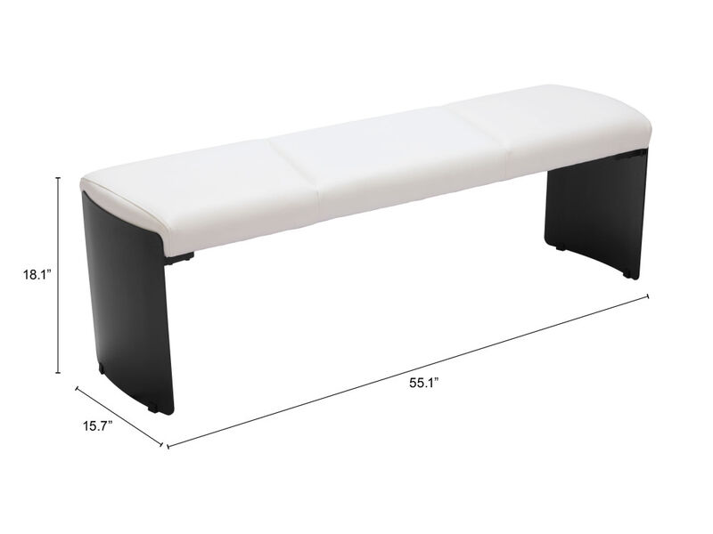 Mur Bench White