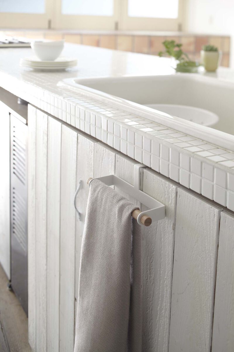 Cabinet Door Dish Towel Hanger