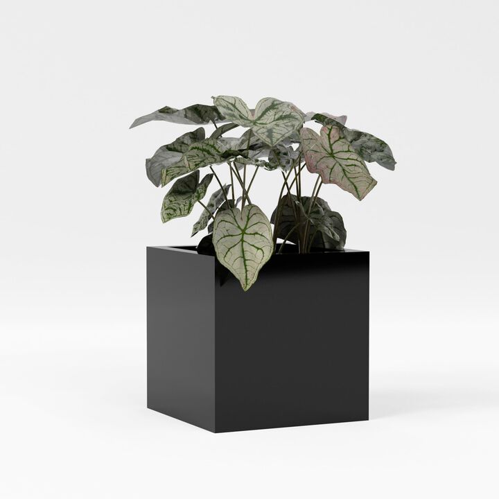 Greenline Fiberglass Jack Medium Indoor/Outdoor Square Cube Planter - 16 in x 16 in x 16 in
