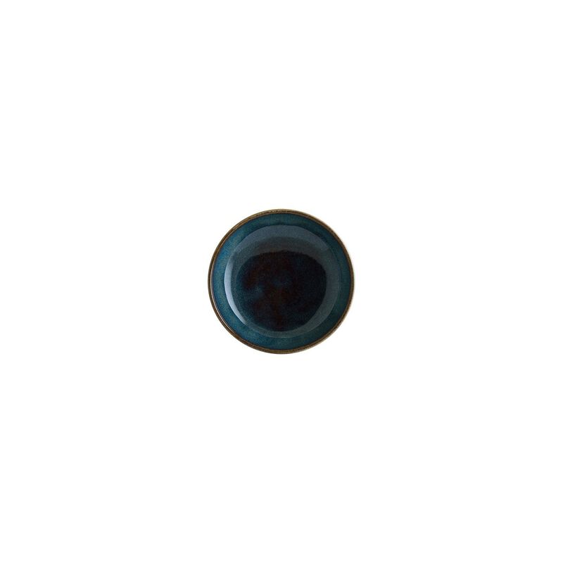 Sphere Ocean dia.5.5" h:2" 15 oz. Round Blue Porcelain Bowl (Set of 4)