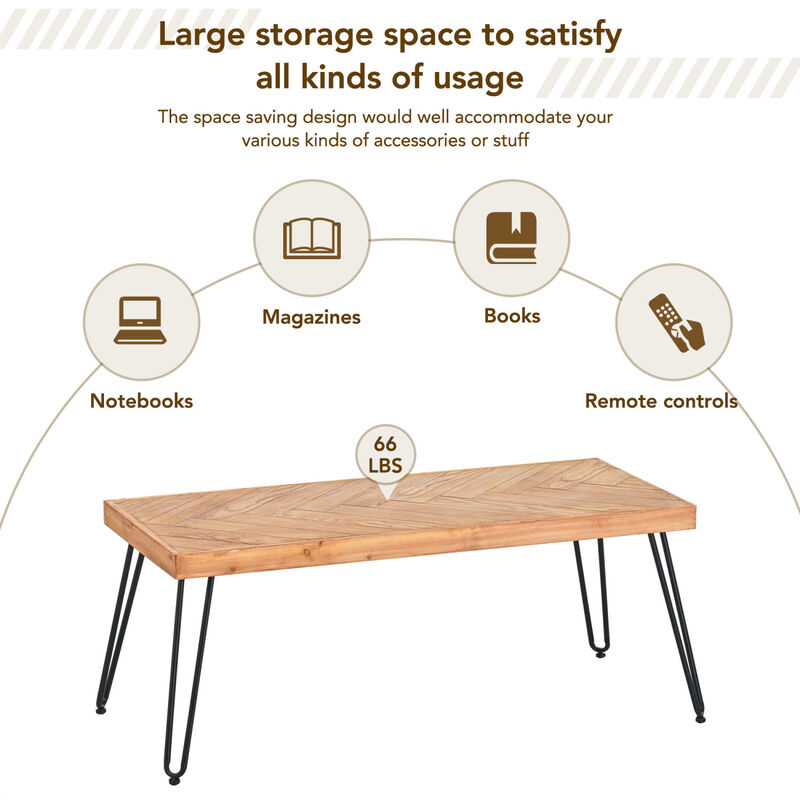 Modern Coffee Table, Easy Assembly Tea Table, Cocktail Table