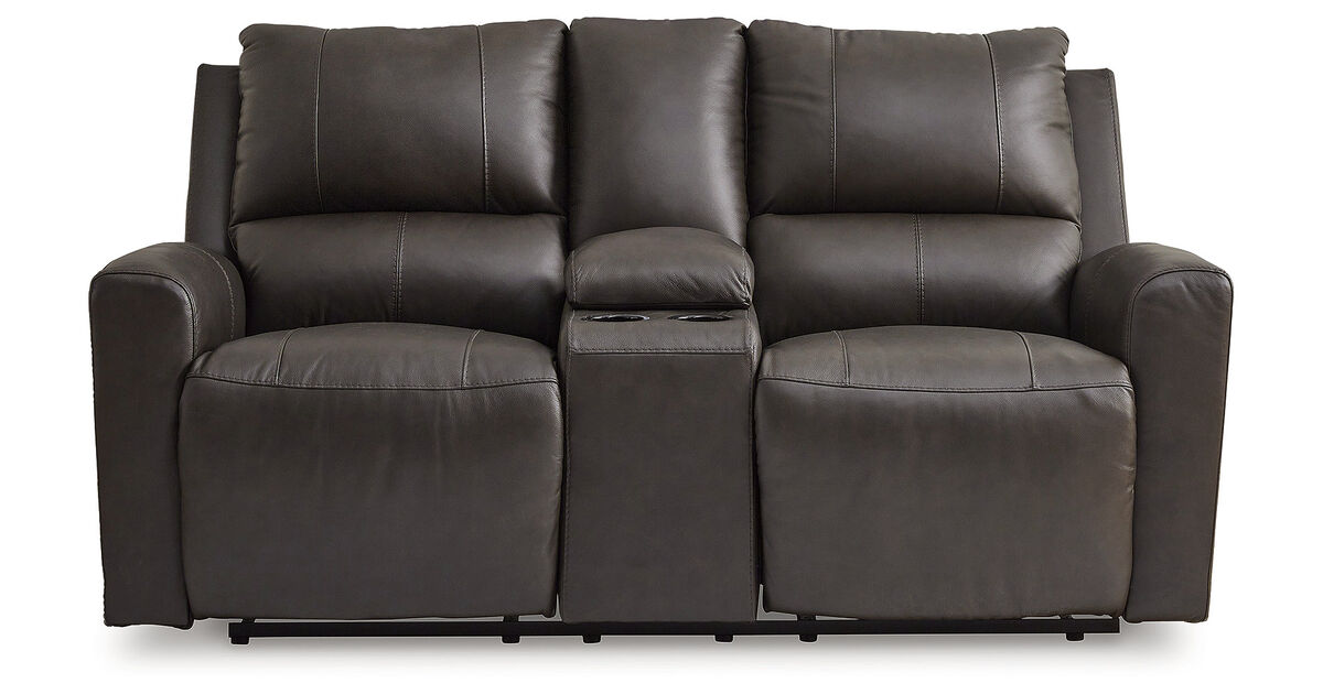 Boxmere Power Recline Loveseat W/Console