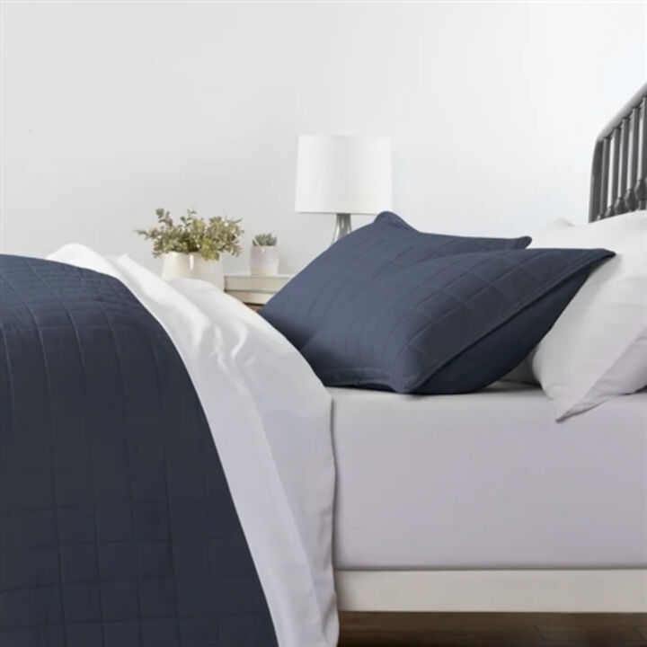 3-Piece Microfiber Farmhouse Coverlet Set – Soft, Durable Bedding for Bedroom Décor