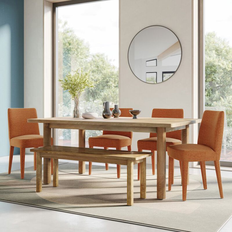 Jofran Mid-Century Modern Contemporary Upholstered Vintage Dining Chair (Set of 2)