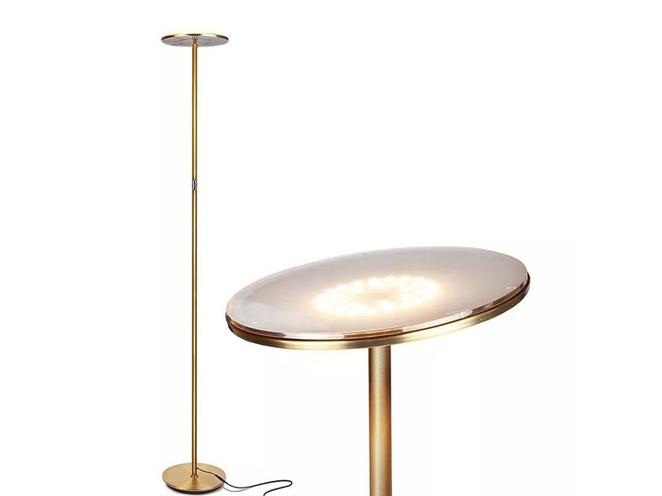 Brightech Sky 63" Super Bright LED Torchiere Modern Floor Lamp with Adjustable Head