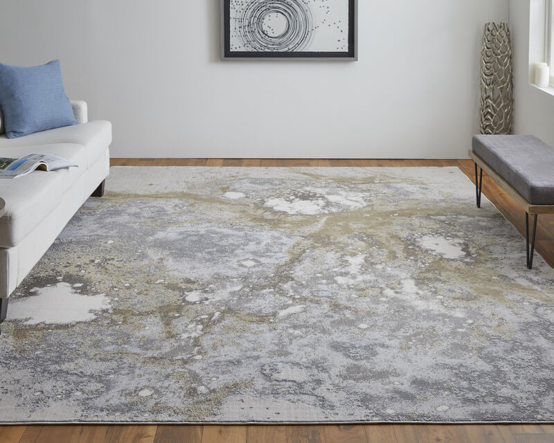 Astra 39L3F Gray/Gold/Ivory 9'2" x 12' Rug