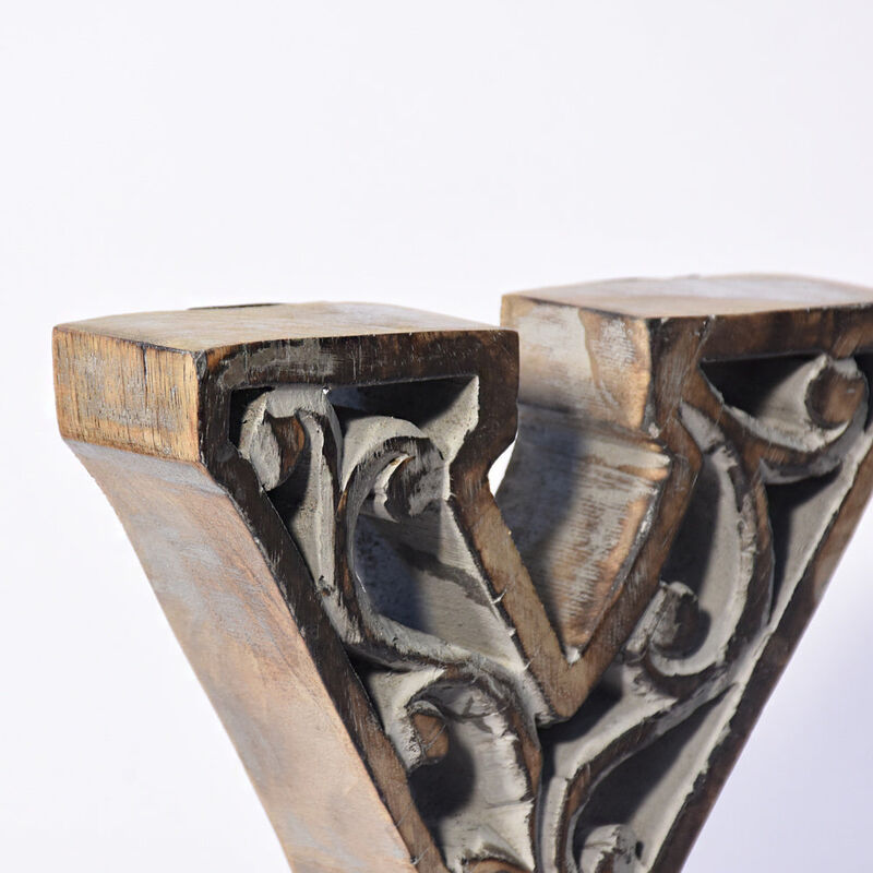 Vintage Gray Handmade Eco-Friendly "Y" Alphabet Letter Block For Wall Mount & Table Top D�cor