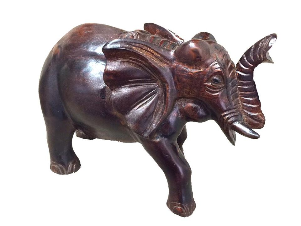 Teak/ Mahogany           Elephant  Statue MEDIUM