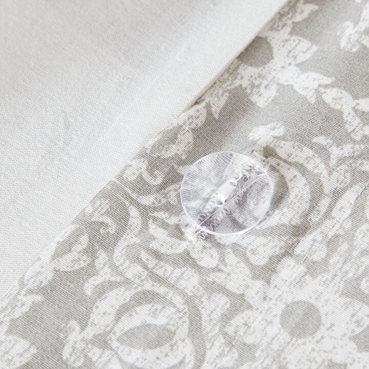 Belen Kox Ivory Embroidered Reversible Duvet Cover Set, Belen Kox