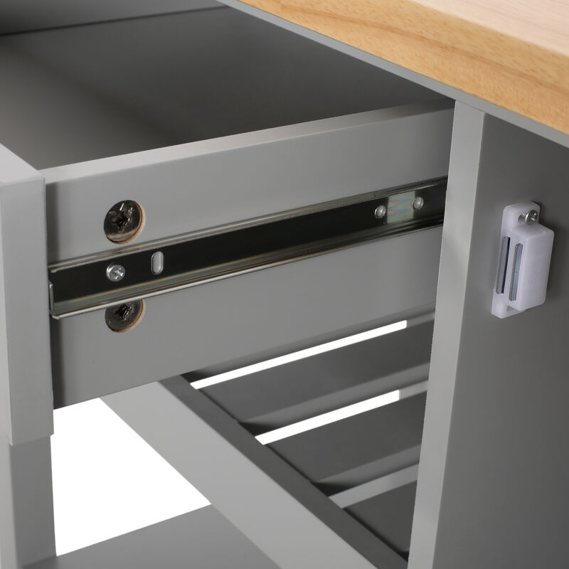 Merax Kitchen Island with Storage