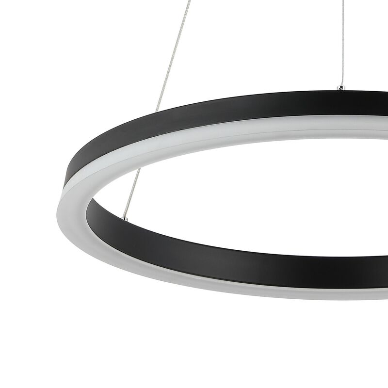 Baxter Modern Contemporary Aluminum Integrated LED Hoop Pendant