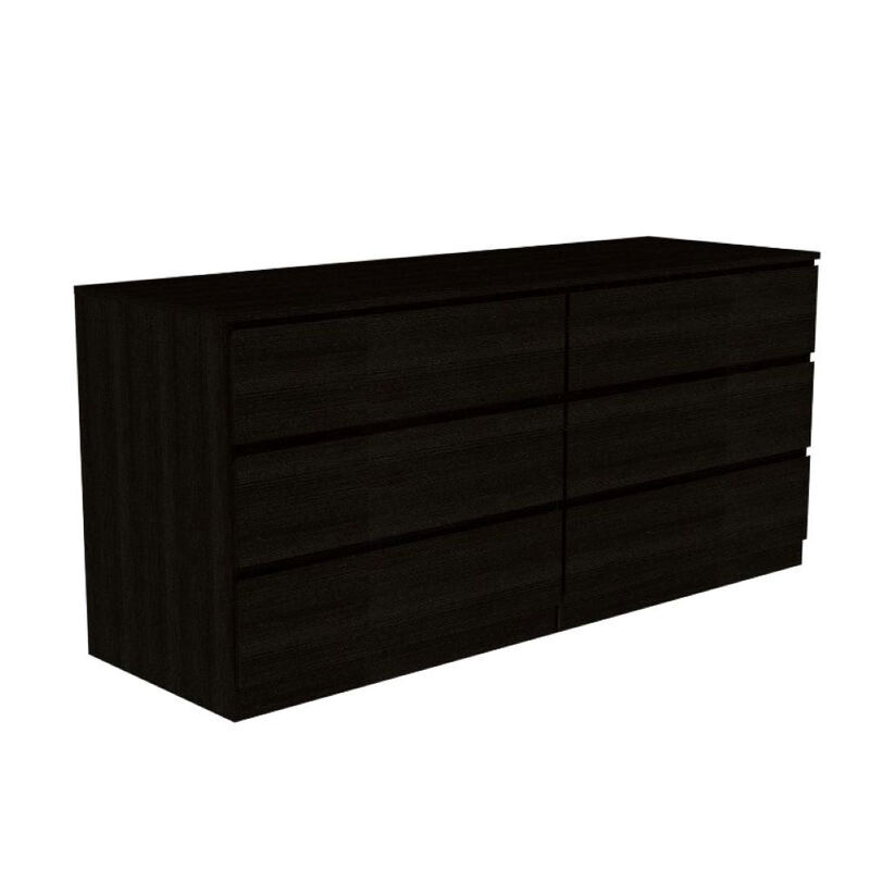 6 Drawer Double Dresser Tronx, Bedroom, Black