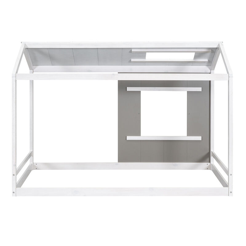 Merax House Platform with Roof and Window