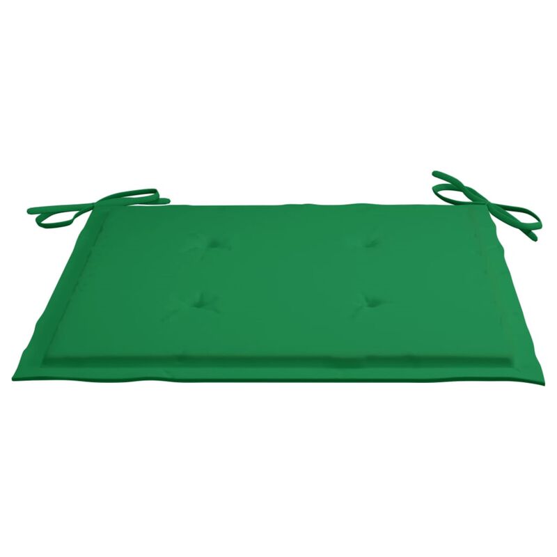 vidaXL Garden Chair Cushions 6 pcs Green 19.7"x19.7"x1.6" Fabric