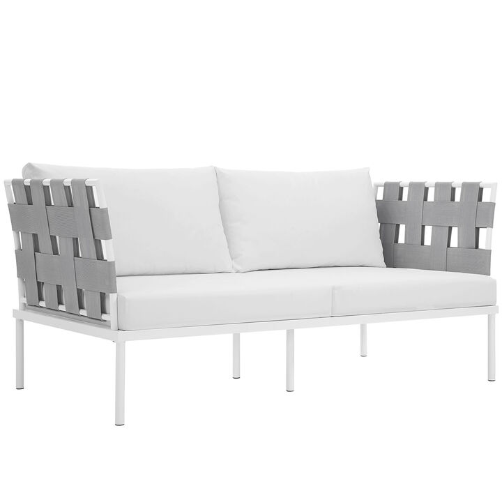 Modway - Harmony Outdoor Patio Aluminum Loveseat