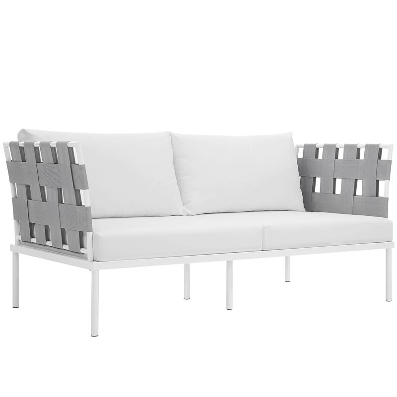 Modway - Harmony Outdoor Patio Aluminum Loveseat