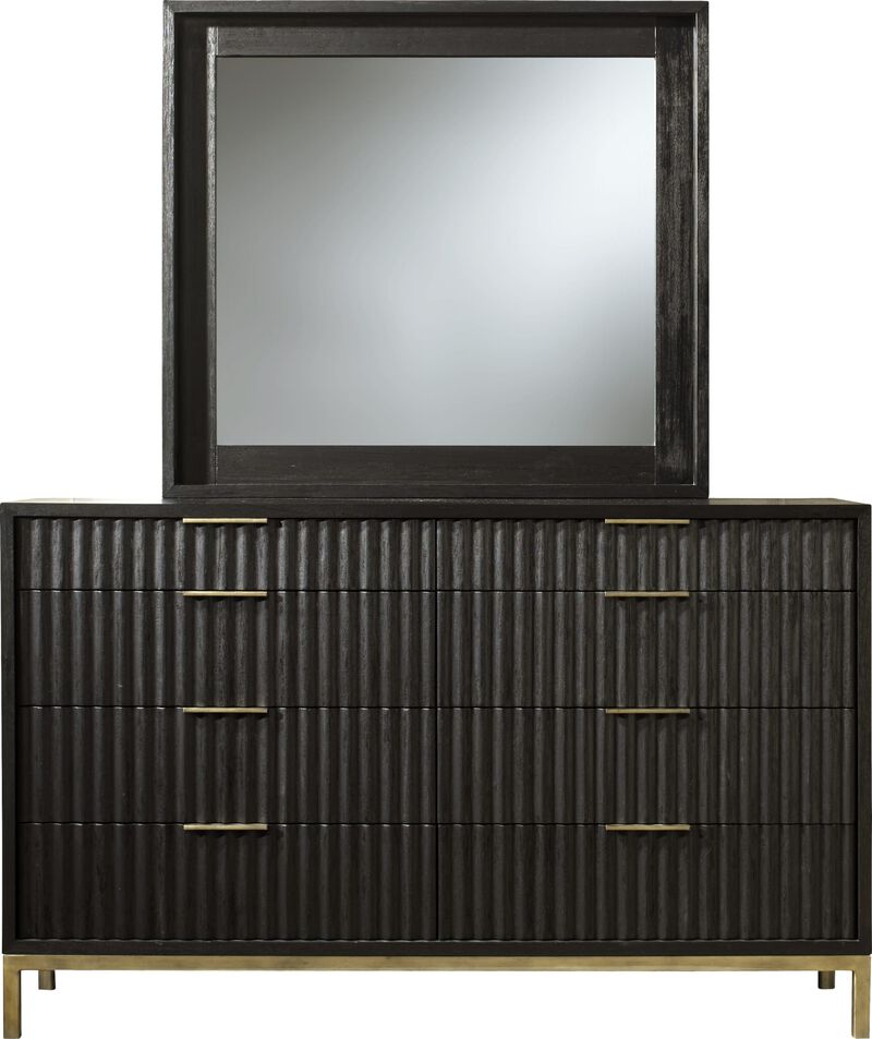 Kentifield Solid Wood Eight Drawer Dresser
