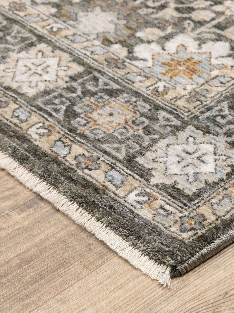 Maharaja 3'3" x 5' Charcoal Rug