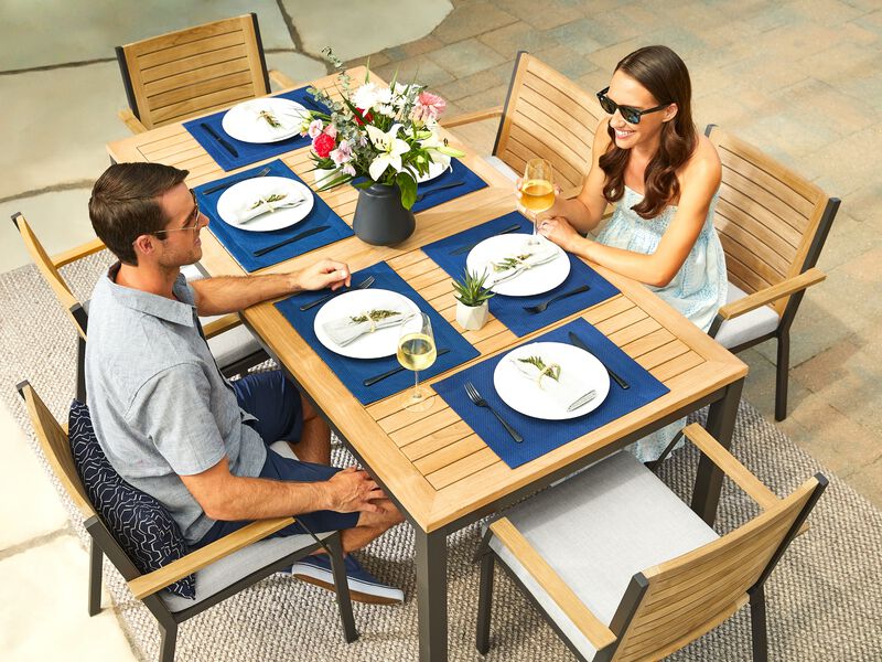 Monterey 7 Piece Patio Dining Set with 96 in. Table